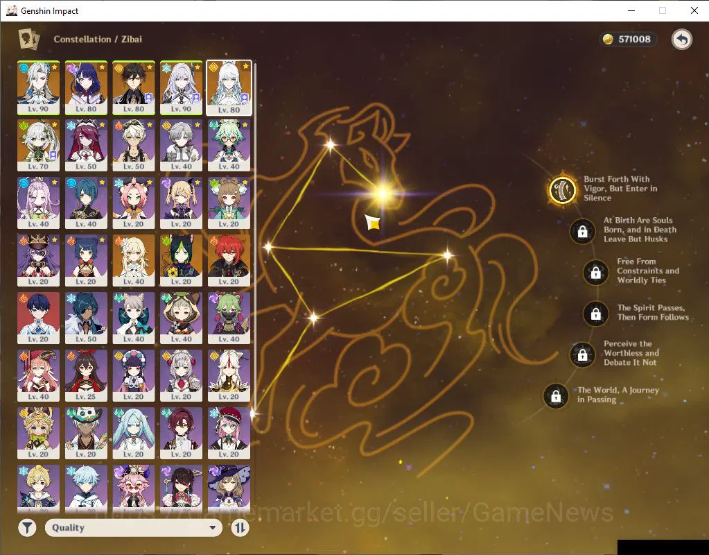 Genshin Impact Accounts Mid Game ASIA|AR 53|6 Limited+3(*5Weapon)|Prime Team 3