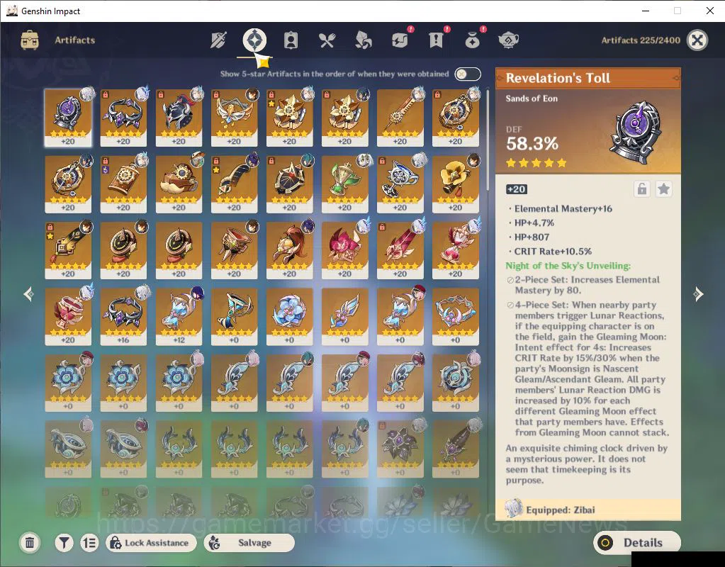Genshin Impact Accounts Mid Game ASIA|AR 53|6 Limited+3(*5Weapon)|Prime Team 6