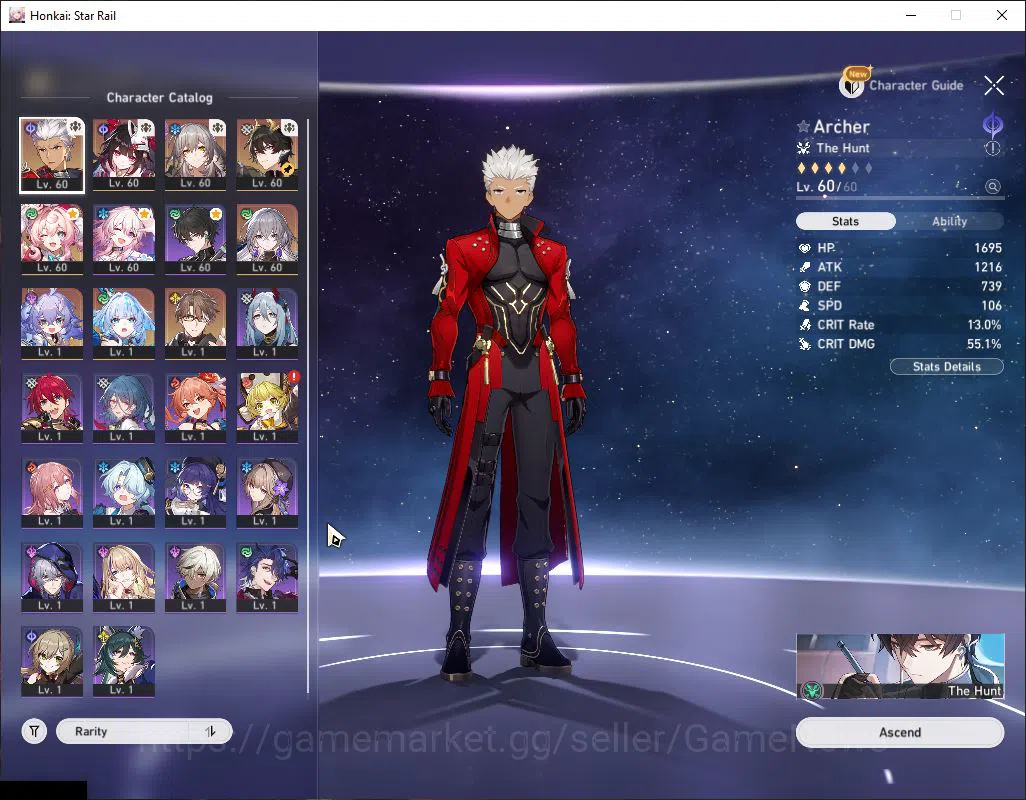 Honkai Star Rail Accounts Asia|TL 50|24,3K SJ+23 SRSP+2 Gold C|5 Limited|Cer image 3
