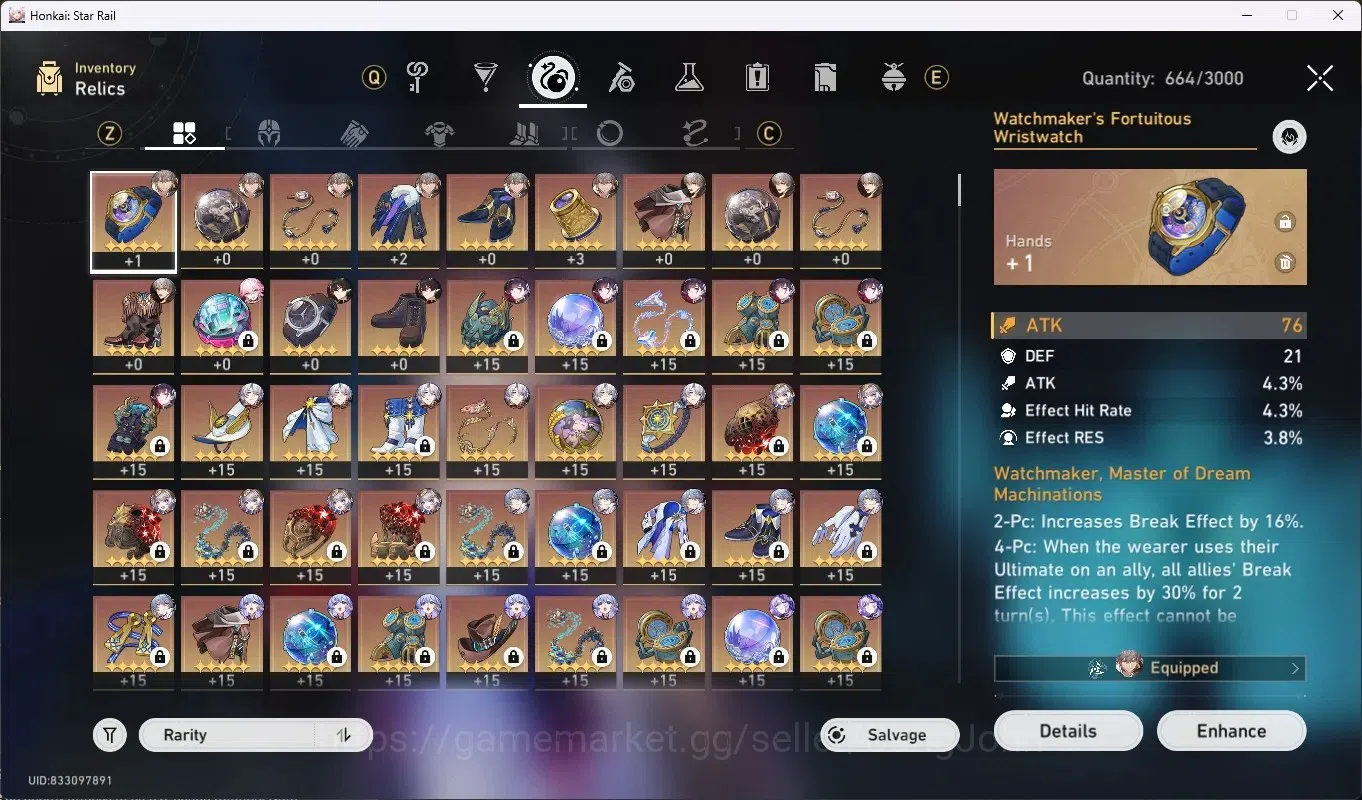 Honkai Star Rail Accounts Others ASIA|TL 70|19 Limit,DOT PremTim 15