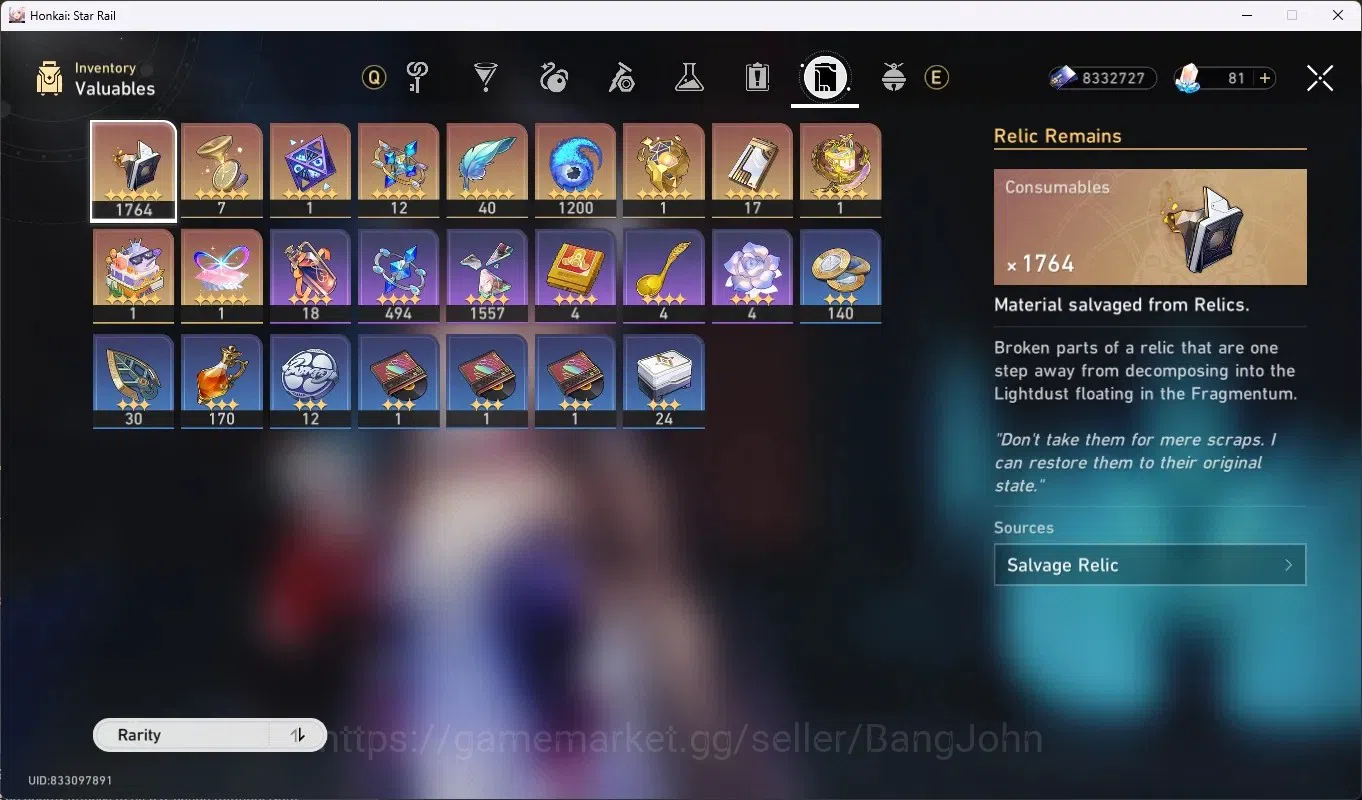 Honkai Star Rail Accounts Others ASIA|TL 70|19 Limit,DOT PremTim 19