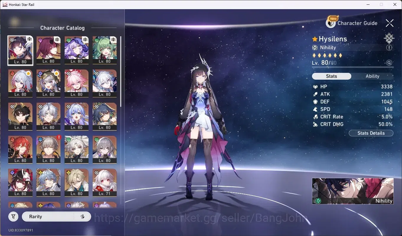 Honkai Star Rail Accounts Others ASIA|TL 70|19 Limit,DOT PremTim 2