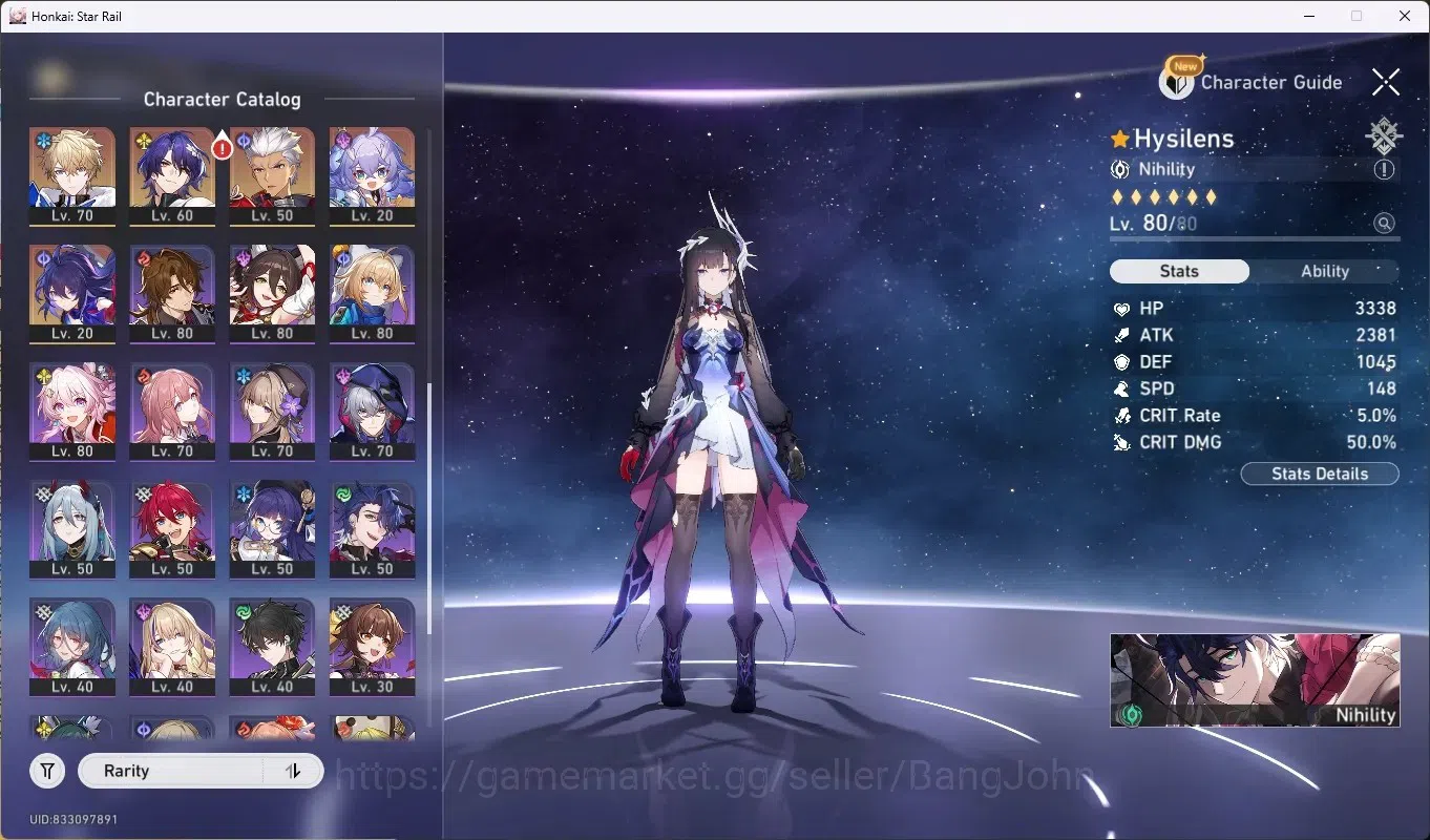 Honkai Star Rail Accounts Others ASIA|TL 70|19 Limit,DOT PremTim 3
