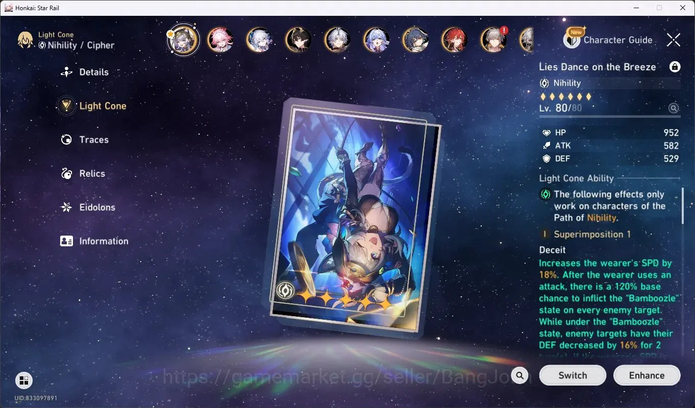 Honkai Star Rail Accounts Others ASIA|TL 70|19 Limit,DOT PremTim 4