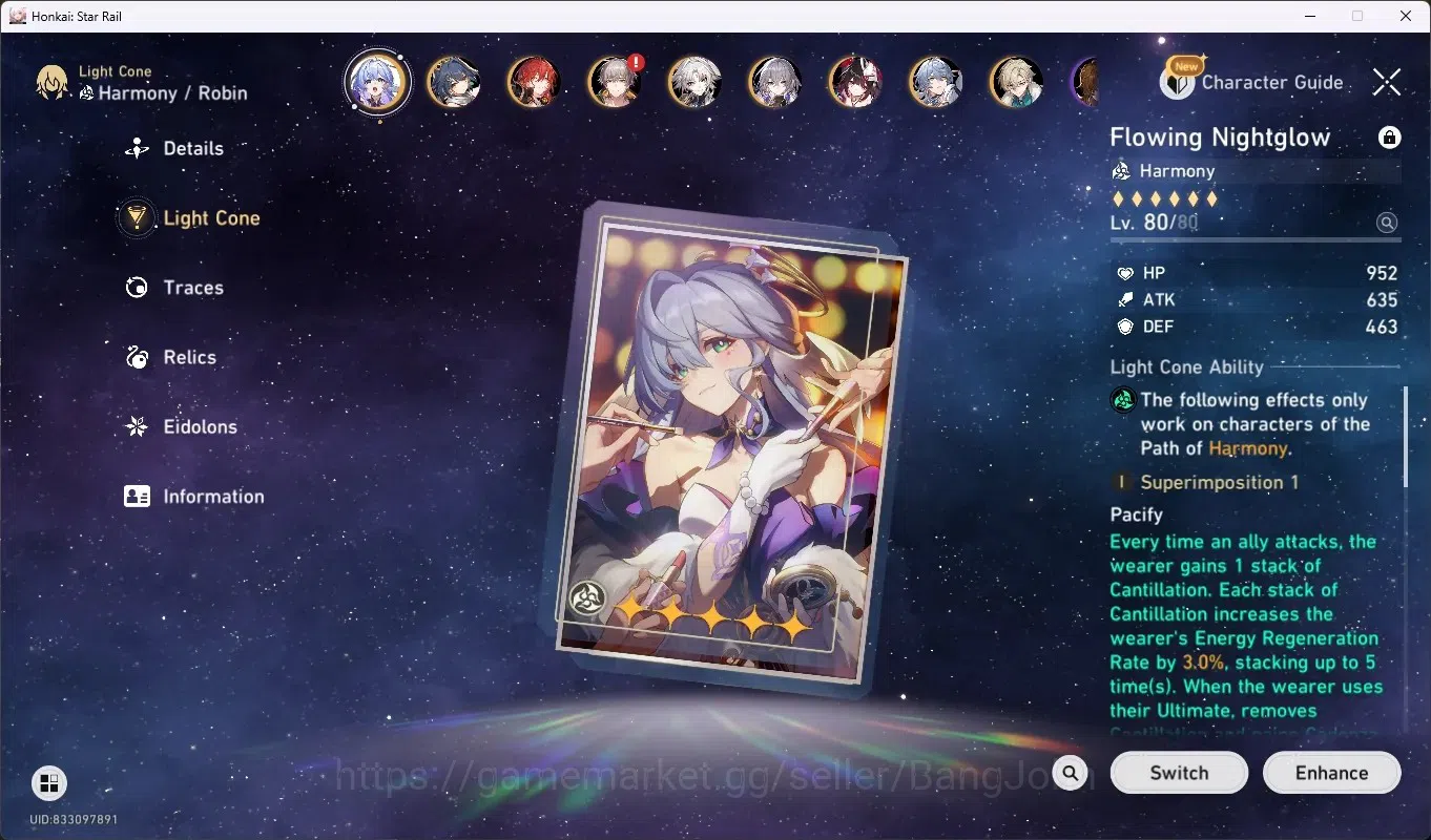 Honkai Star Rail Accounts Others ASIA|TL 70|19 Limit,DOT PremTim 5