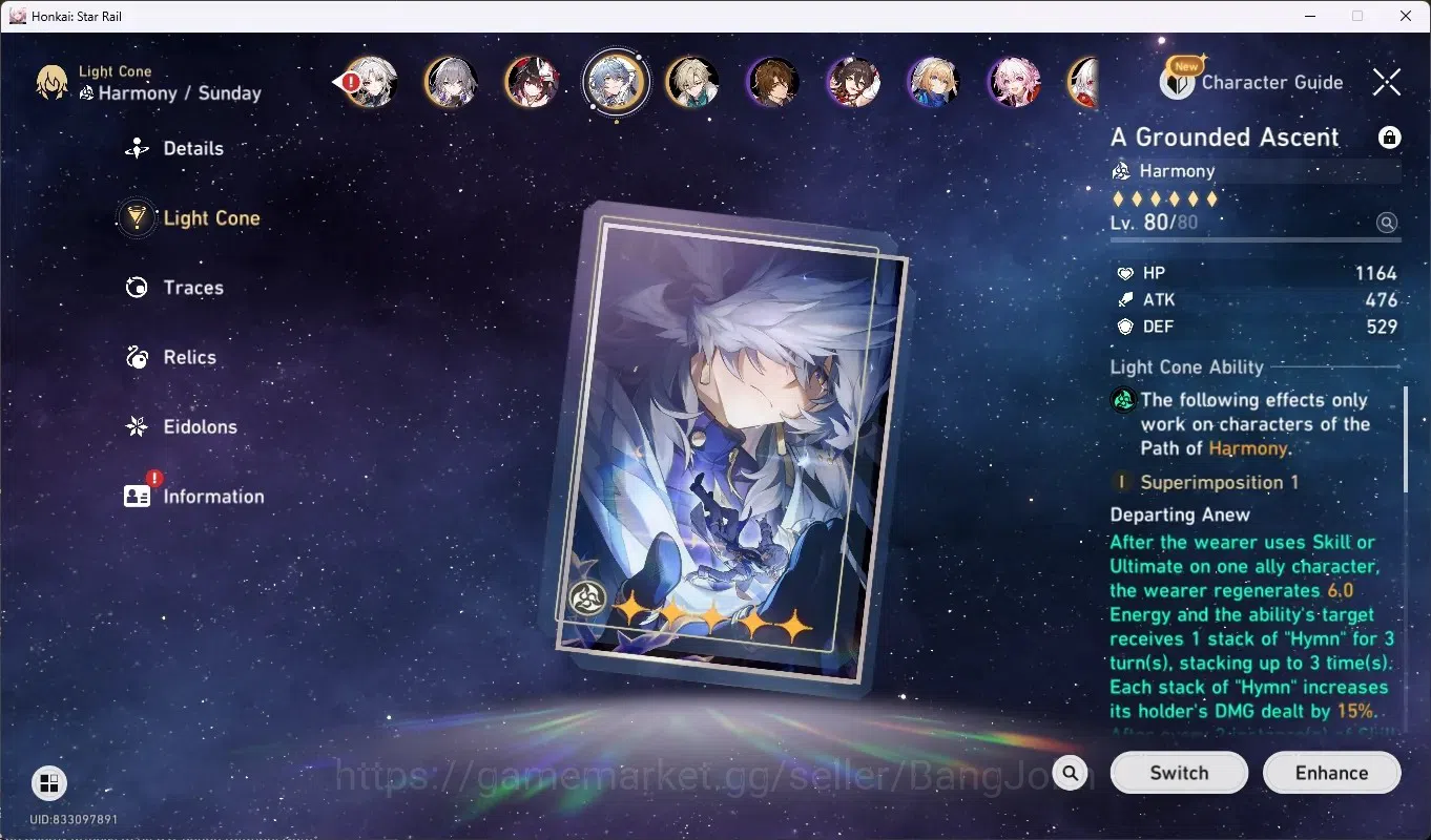 Honkai Star Rail Accounts Others ASIA|TL 70|19 Limit,DOT PremTim 7
