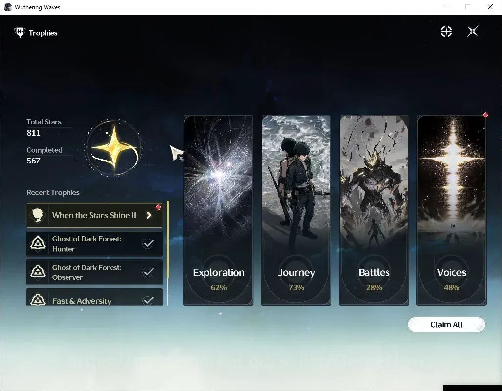 Wuthering Waves Accounts Others SEA |UL 49|2 Limited| Yangyang: Xuanling RC 4 + Signature, Rebecca |DB Lvl 30|MC Female|Log 10