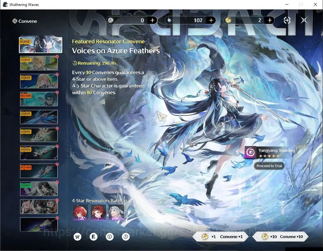 Wuthering Waves Accounts Others SEA |UL 49|2 Limited| Yangyang: Xuanling RC 4 + Signature, Rebecca |DB Lvl 30|MC Female|Log 12