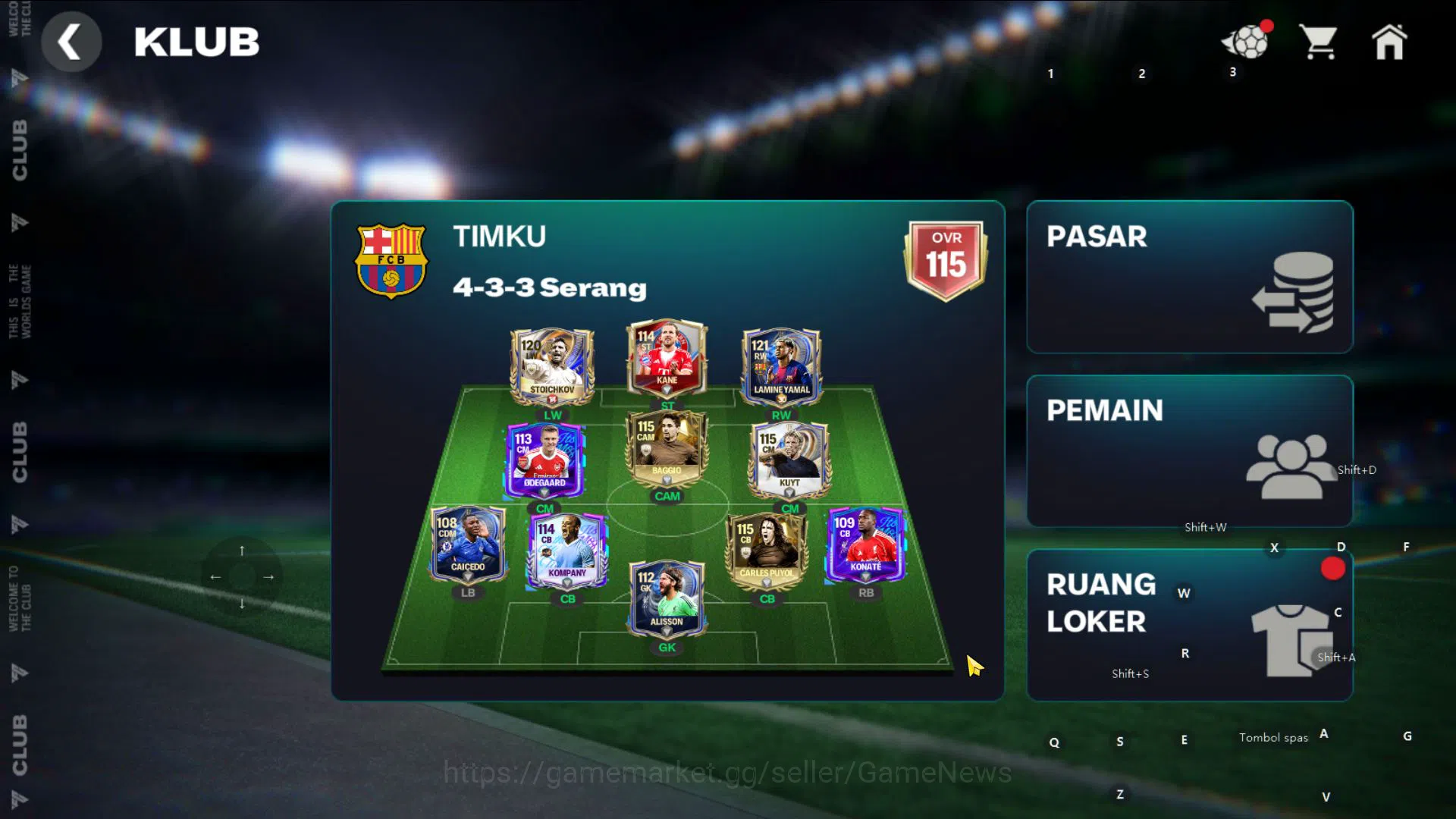 EA SPORTS FC Mobile Accounts OVR 115/33.6B Value|1EVO(LAmine Yamal)5 Icon(Stoichkov,baggio,kuyt,kompany)|Log 2