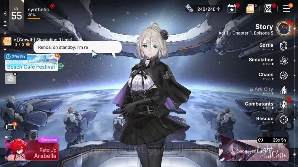 Chaos Zero Nightmare Accounts GLOBAL Lv 55|10 1