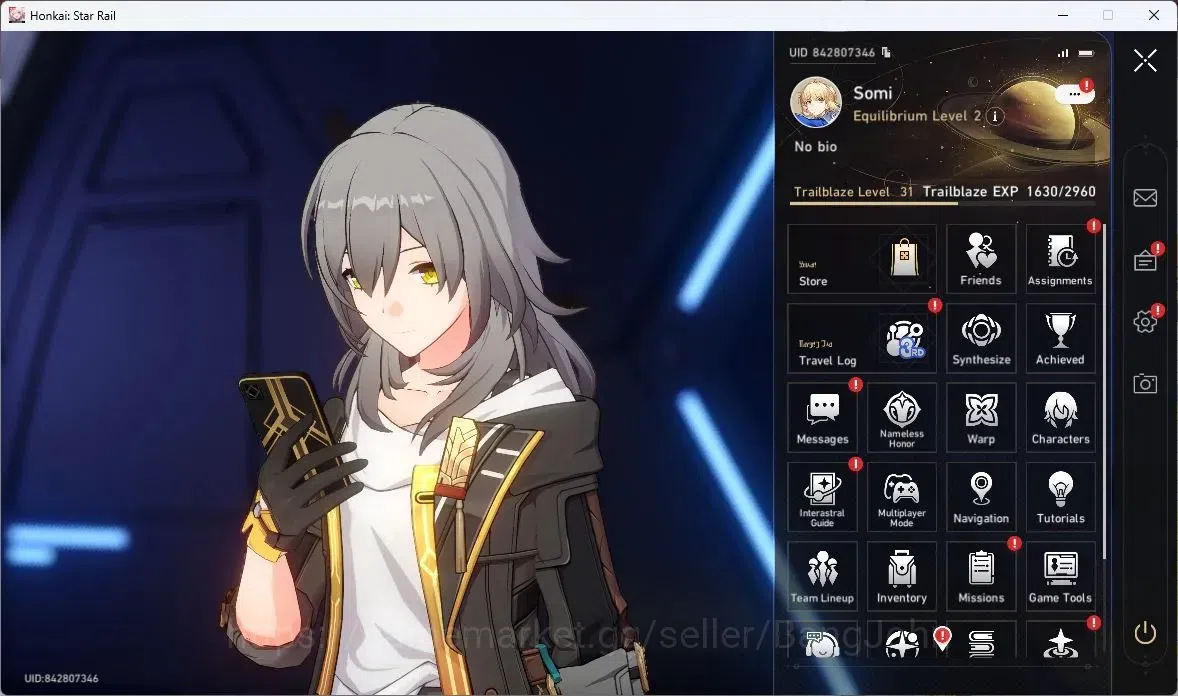 Honkai Star Rail Accounts Others ASIA | TL 31 | 4 LIMIT | SILVER WOLF | SABER | HUO HUO | SPARKLE | BALIU | YANQING |SPEC 1