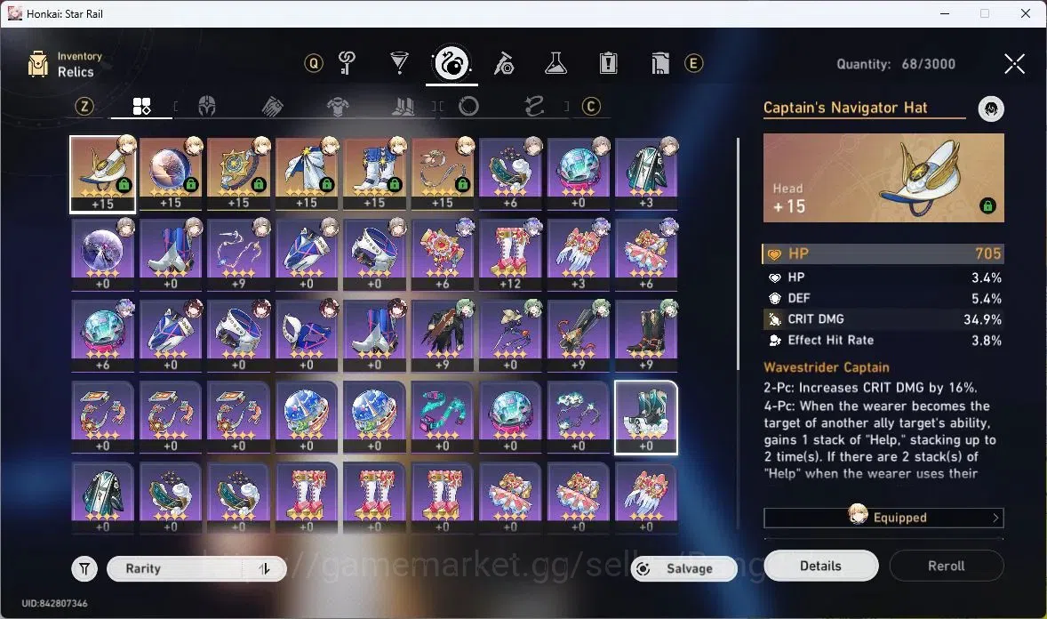 Honkai Star Rail Accounts Others ASIA | TL 31 | 4 LIMIT | SILVER WOLF | SABER | HUO HUO | SPARKLE | BALIU | YANQING |SPEC 10