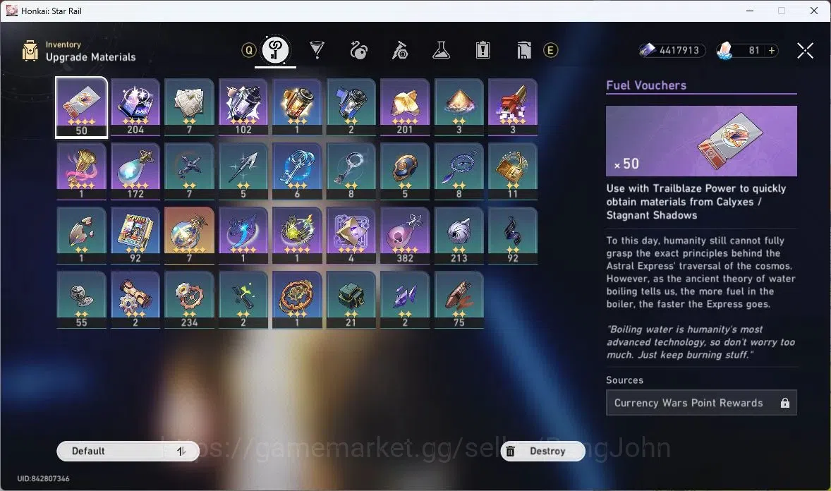 Honkai Star Rail Accounts Others ASIA | TL 31 | 4 LIMIT | SILVER WOLF | SABER | HUO HUO | SPARKLE | BALIU | YANQING |SPEC 12