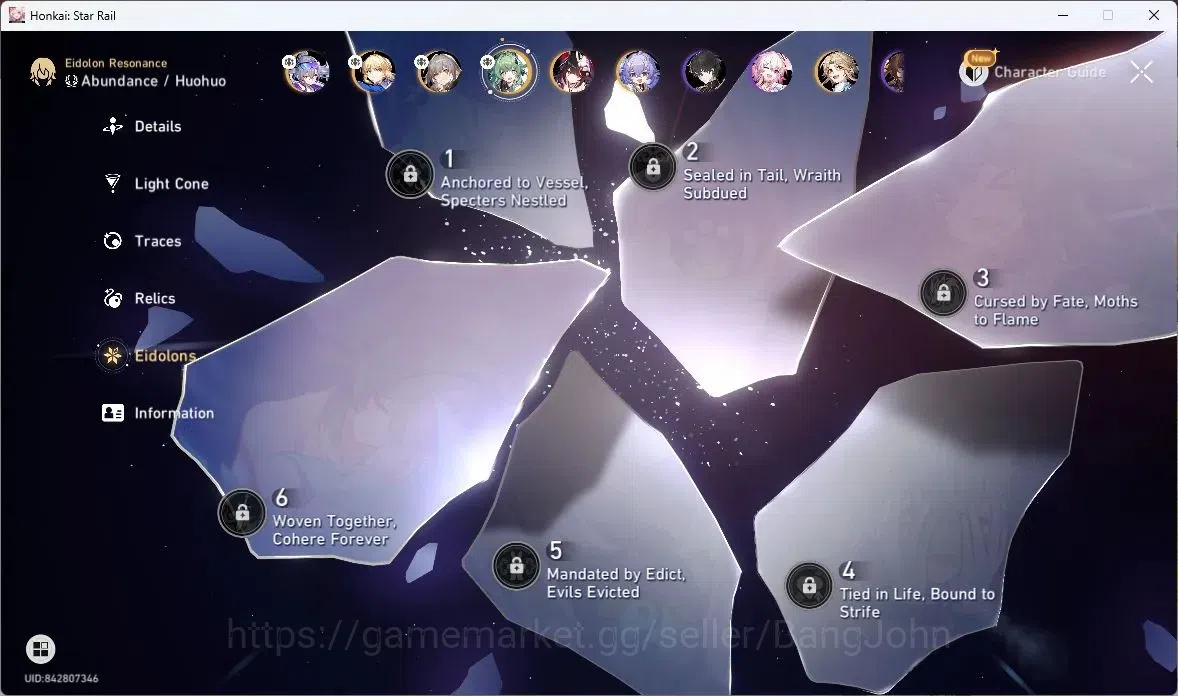 Honkai Star Rail Accounts Others ASIA | TL 31 | 4 LIMIT | SILVER WOLF | SABER | HUO HUO | SPARKLE | BALIU | YANQING |SPEC 15