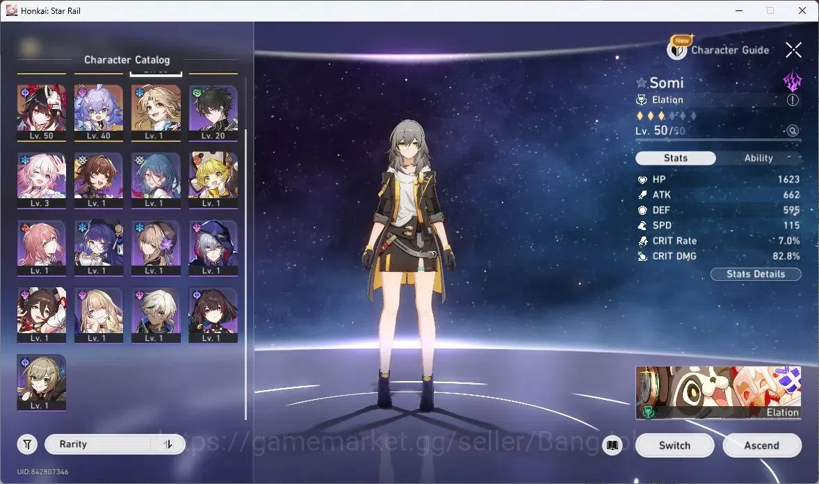 Honkai Star Rail Accounts Others ASIA | TL 31 | 4 LIMIT | SILVER WOLF | SABER | HUO HUO | SPARKLE | BALIU | YANQING |SPEC 2