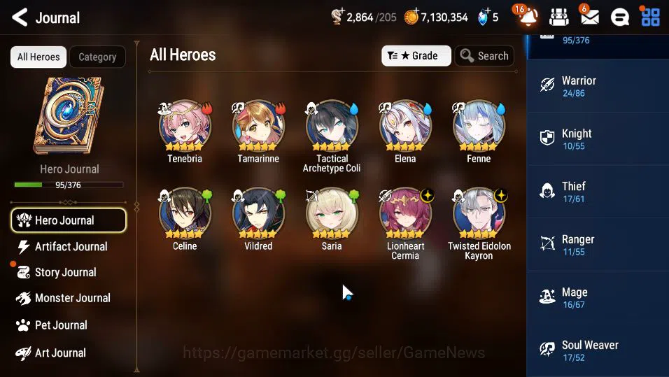 Epic Seven Accounts GLOBAL UnVerif|Starter|2 ML(Lionheart Cermia,LE Ka image 5