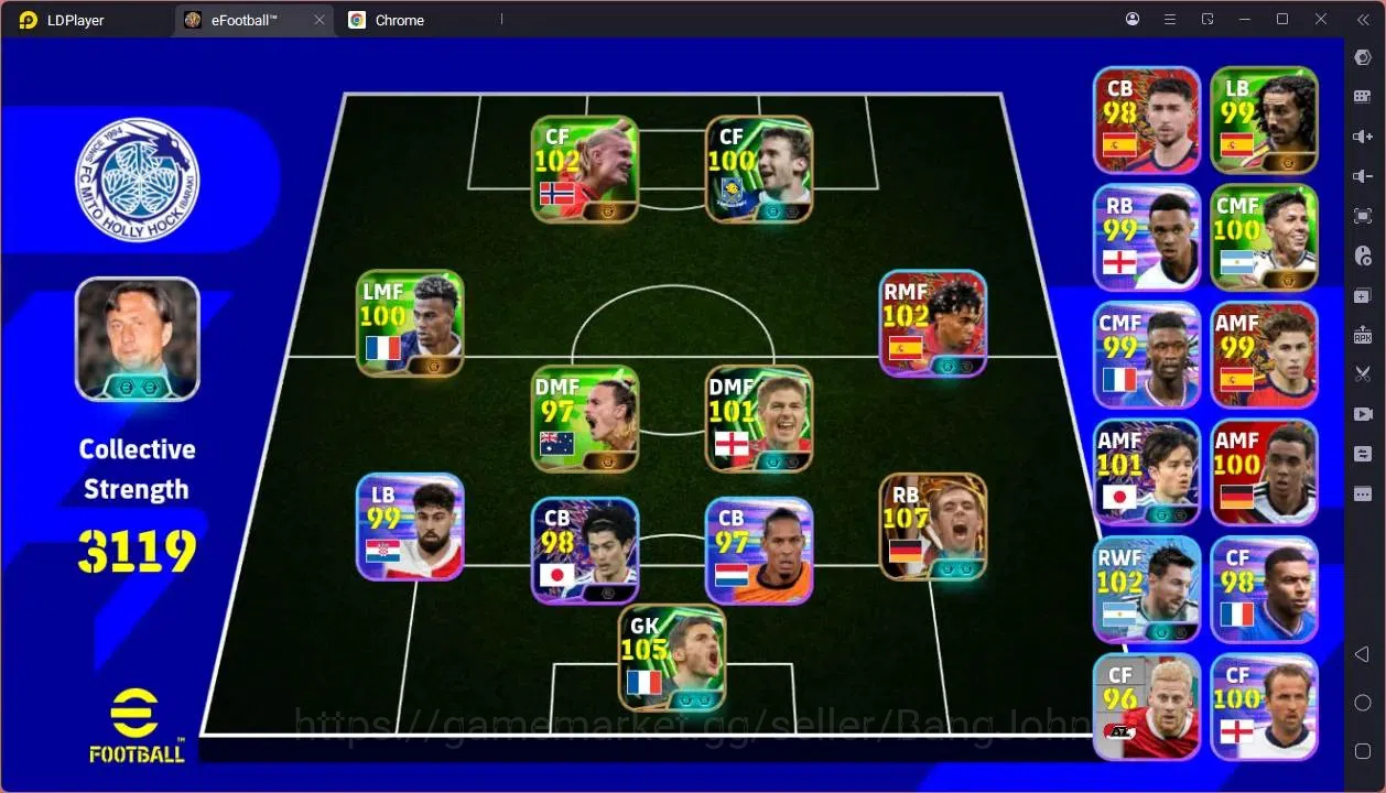 eFootball Accounts Legends & Iconic Players Mobile |PW 3119|Bigtime Phillip Lahm|Epic Lioris,Gerrard,Shecvchenko|Showtime 1