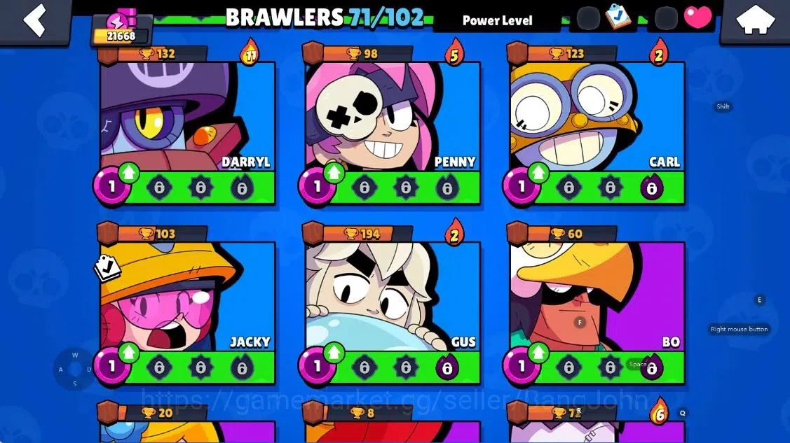 Brawl Stars Accounts Android | 21668 Thropy | 71 Brawler-11 Max Lv - 9  image 11