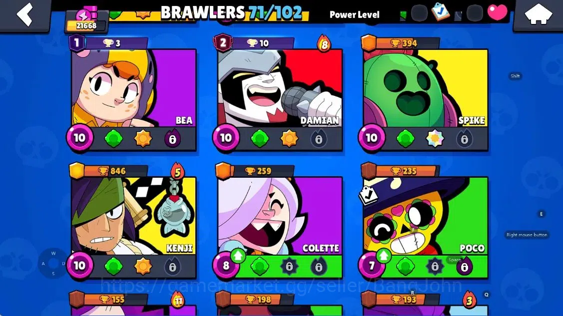 Brawl Stars Accounts Android | 21668 Thropy | 71 Brawler-11 Max Lv - 9  image 8