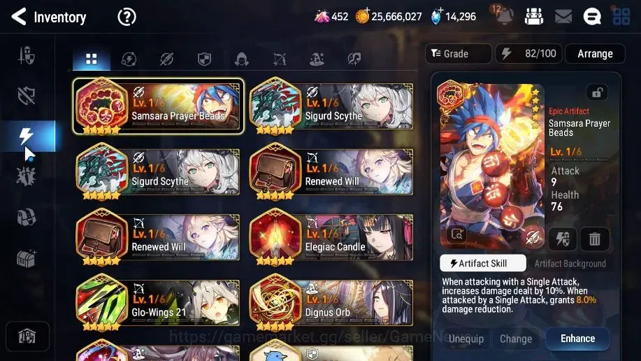 Epic Seven Accounts High-End GLOBAL UnVerif|16 ML(BoRunka,RnL,Zio,NM Luna)+Rinak,Setsuka,AB Fumyr,Etc|AUTO W Hunt|14k 15