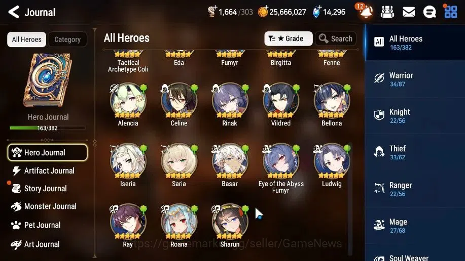 Epic Seven Accounts High-End GLOBAL UnVerif|16 ML(BoRunka,RnL,Zio,NM Luna)+Rinak,Setsuka,AB Fumyr,Etc|AUTO W Hunt|14k 9