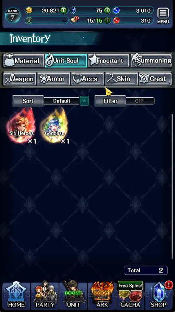 Last Cloudia Accounts GLOBAL|Rank 7|Collab Brave Frontier (Fire God Varg image 11