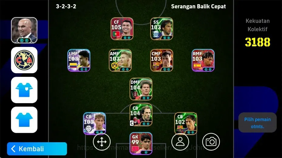 eFootball Accounts Others Mobile|PW 3188|Pedri BigT,Xabi Alonso Epic,Marco Reus Epic,Eden Hazard Epic|2026|Check SS EFB2662B 1