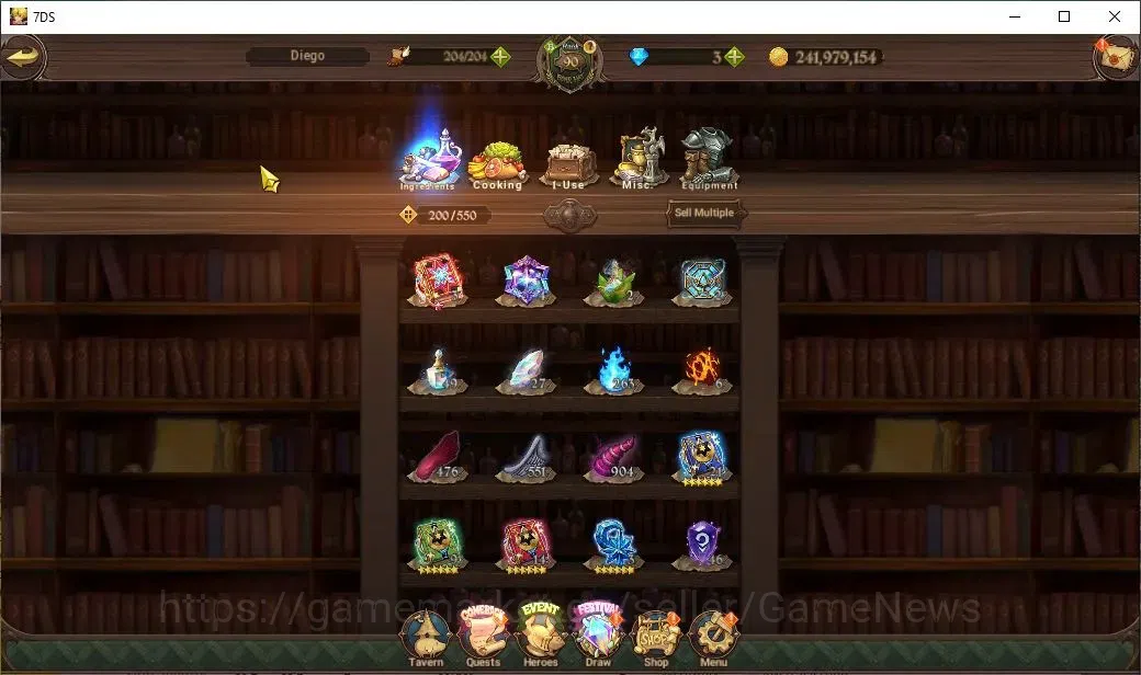 The Seven Deadly Sins: Grand Cross Accounts ASIA|4,4M CC|72 LS|5 LR+9 UR+Collab ReZero|Nemesis image 17