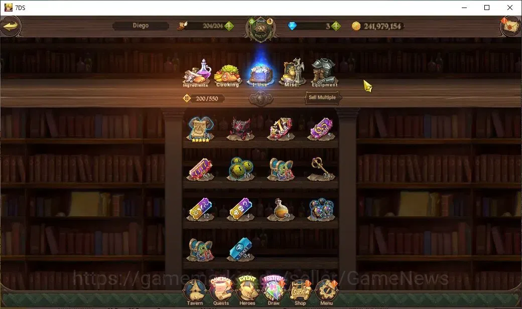 The Seven Deadly Sins: Grand Cross Accounts ASIA|4,4M CC|72 LS|5 LR+9 UR+Collab ReZero|Nemesis image 19