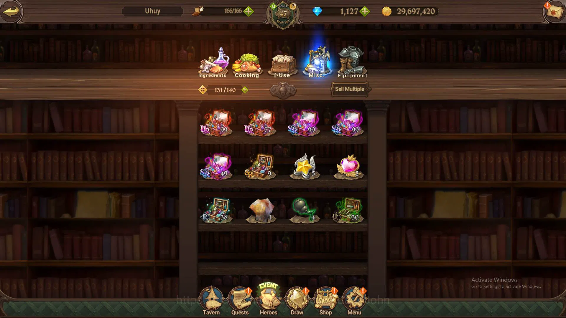 The Seven Deadly Sins: Grand Cross Accounts Others ASIA|1.3m CC|DM 1.127|1LR Elizabeth|collab Sho3/6,shinra,Tamaki|UR DK 6