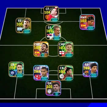 eFootball Accounts High-End Kolektif 3223 Rodri bigitime x zanneti x Jules counde x cafu x Aguero blitz