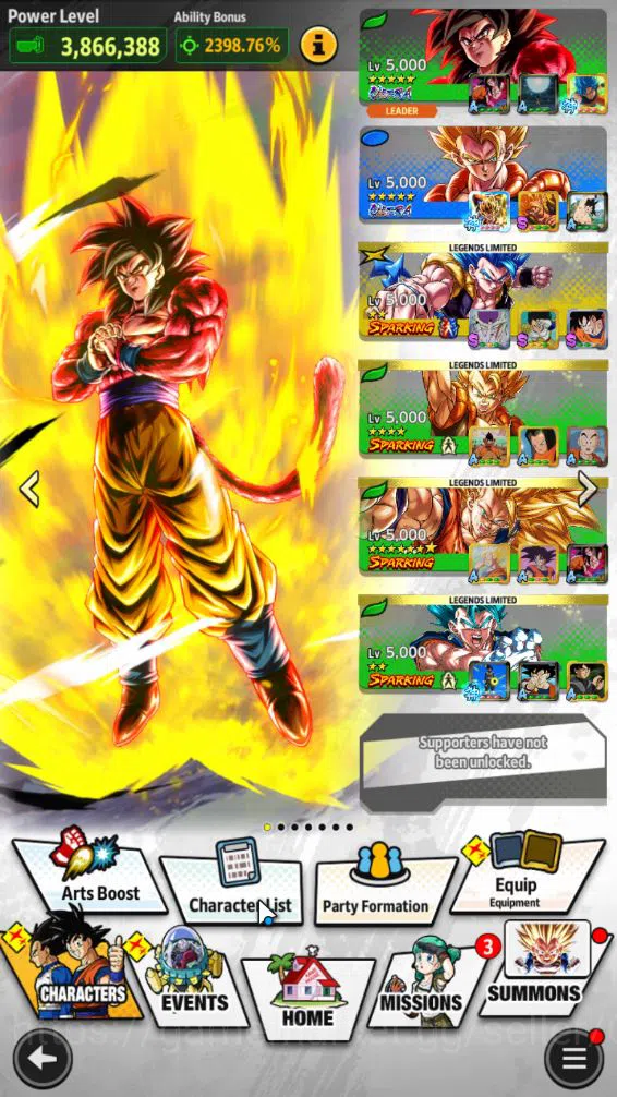 Dragon Ball Legends Accounts 257M Total Power|LV 157|5 UL+ 13 LL|Saiyan 4 Full  image 8