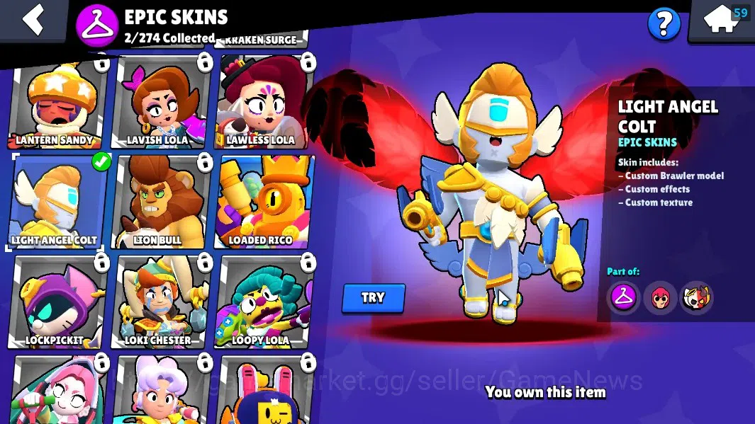 Brawl Stars Accounts 1596 Trophy|21 Brawlers 2 Max Sirius & Starr Nova| image 12