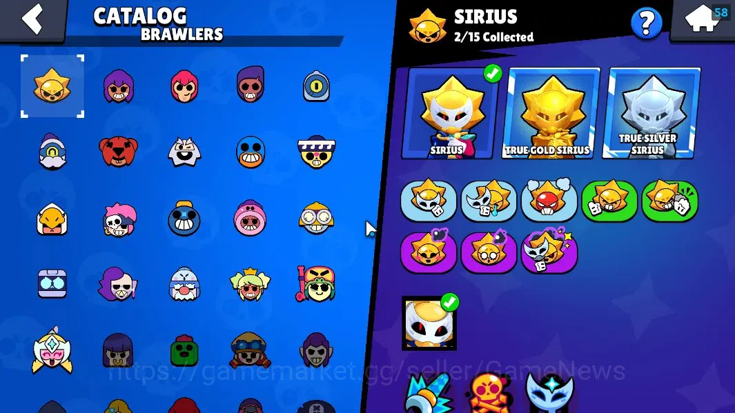 Brawl Stars Accounts 1596 Trophy|21 Brawlers 2 Max Sirius & Starr Nova| image 19
