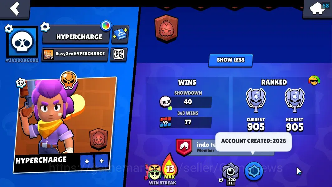 Brawl Stars Accounts 1596 Trophy|21 Brawlers 2 Max Sirius & Starr Nova| image 3