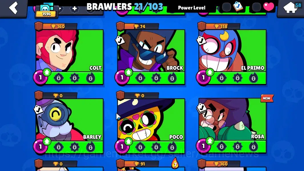 Brawl Stars Accounts 1596 Trophy|21 Brawlers 2 Max Sirius & Starr Nova| image 8