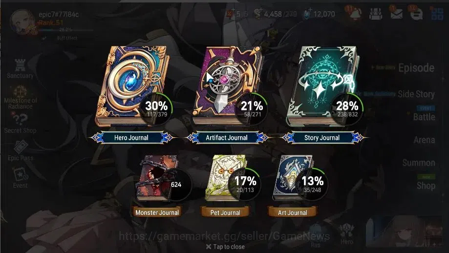 Epic Seven Accounts Global Unverif|New Era|8 ML(DD Ray,Harsetti,Straze image 3