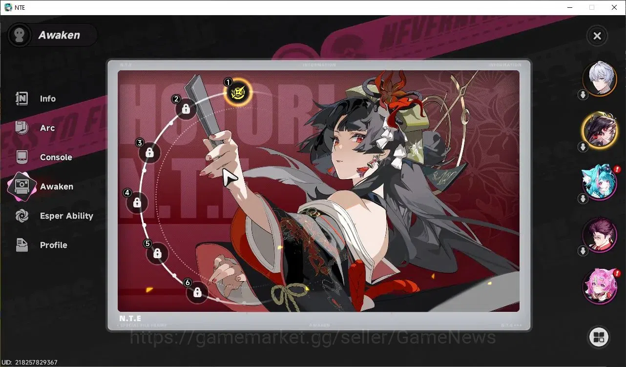 Neverness to Everness Accounts Global EU|HL 3|1 SSR Limited Hotori Awk 1 + 2 SSR  image 2