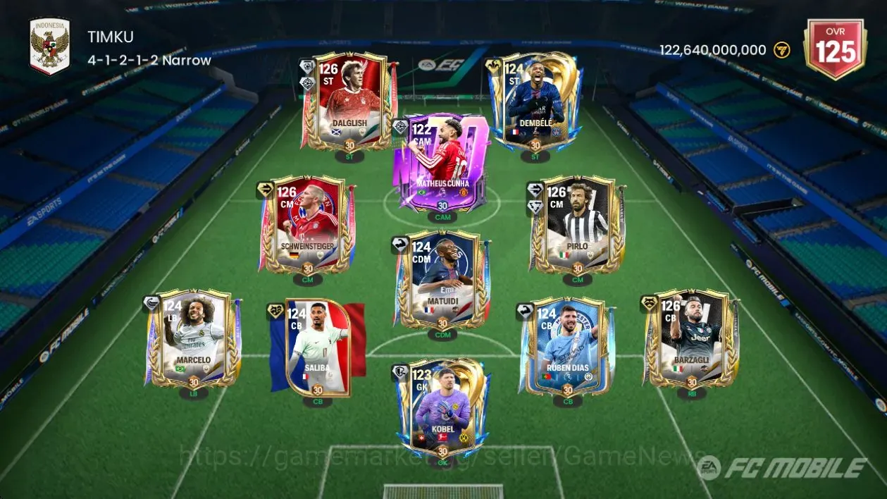 EA SPORTS FC Mobile Accounts Team Value 122B/125 OVR|28 EVO(13 1
