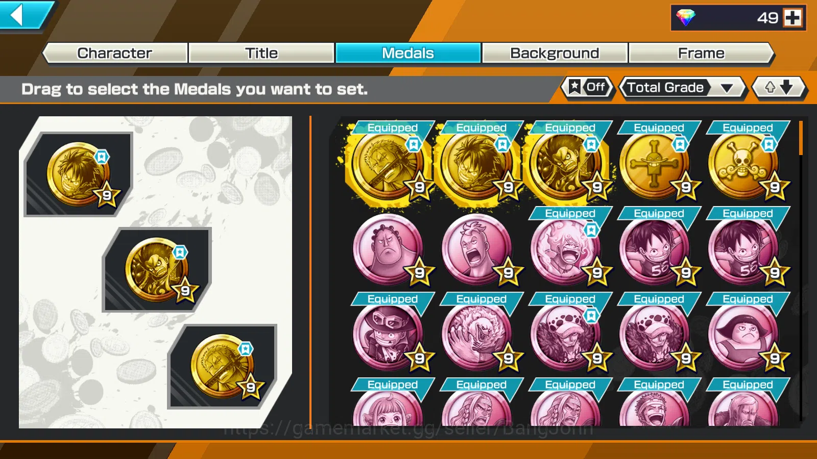 One Piece Bounty Rush Accounts Global | 8EX | 2 MAX |DO Kuri Kozuki Oden,LH Grap  image 3
