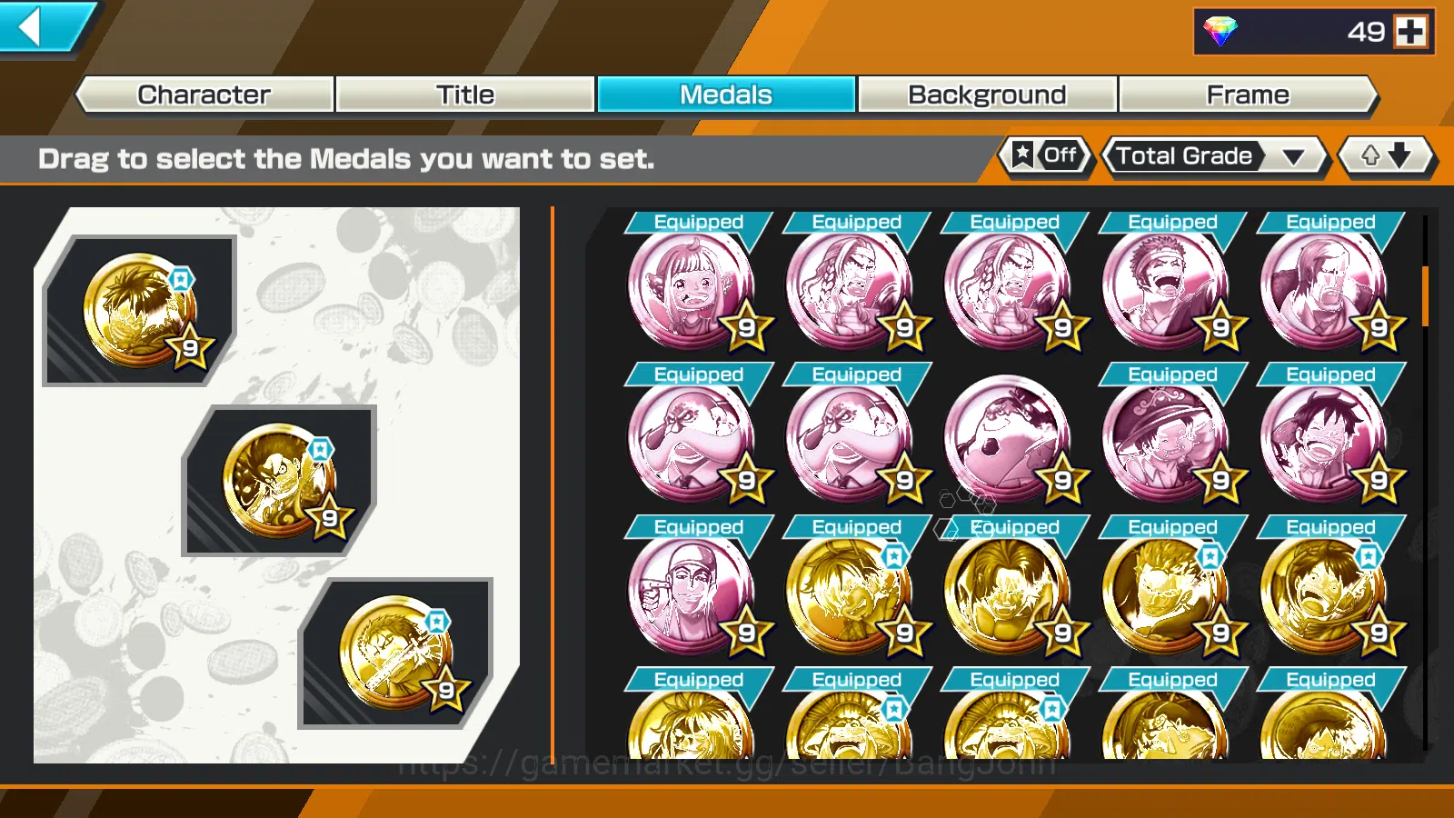 One Piece Bounty Rush Accounts Global | 8EX | 2 MAX |DO Kuri Kozuki Oden,LH Grap  image 4