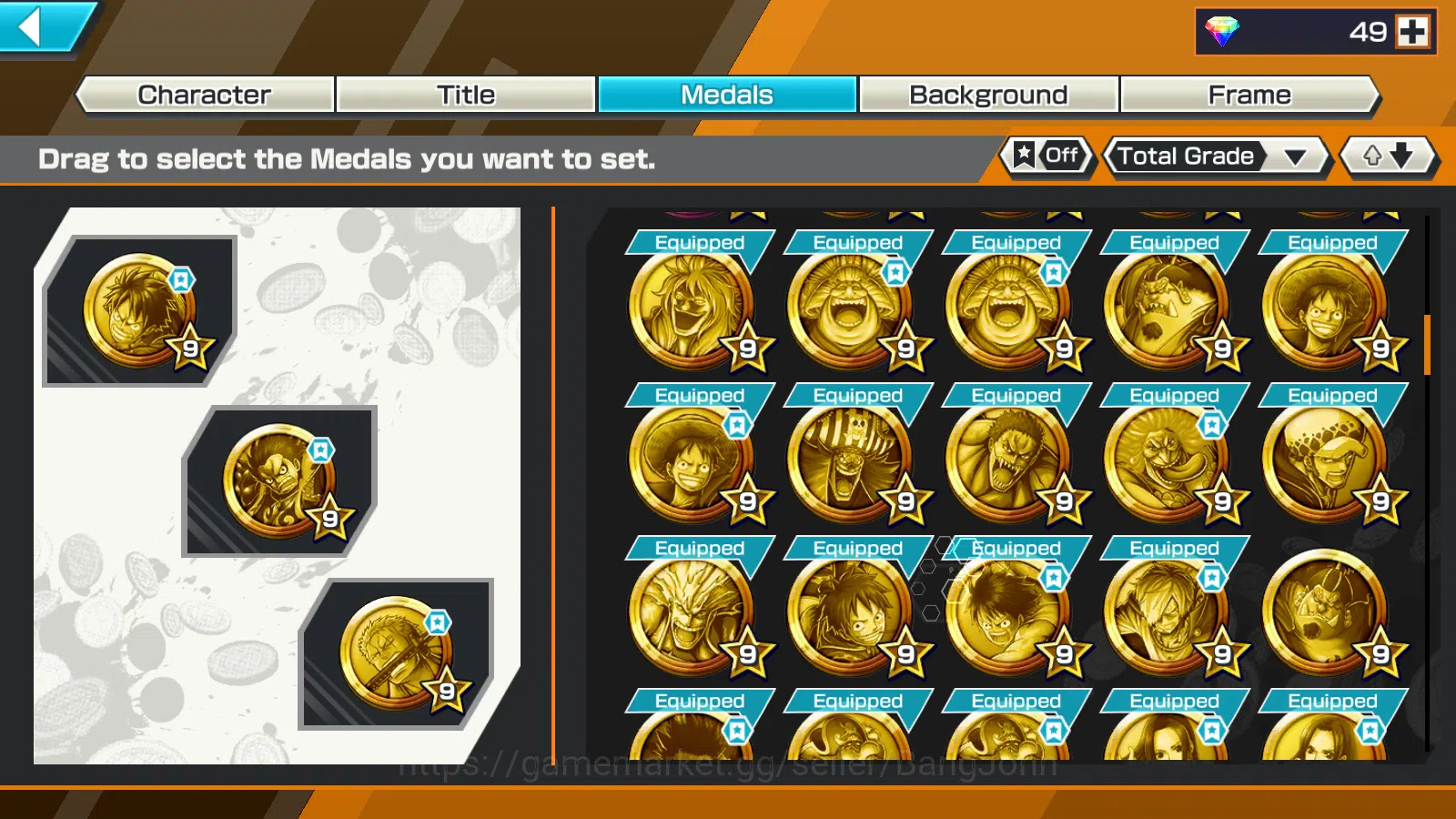 One Piece Bounty Rush Accounts Global | 8EX | 2 MAX |DO Kuri Kozuki Oden,LH Grap  image 5