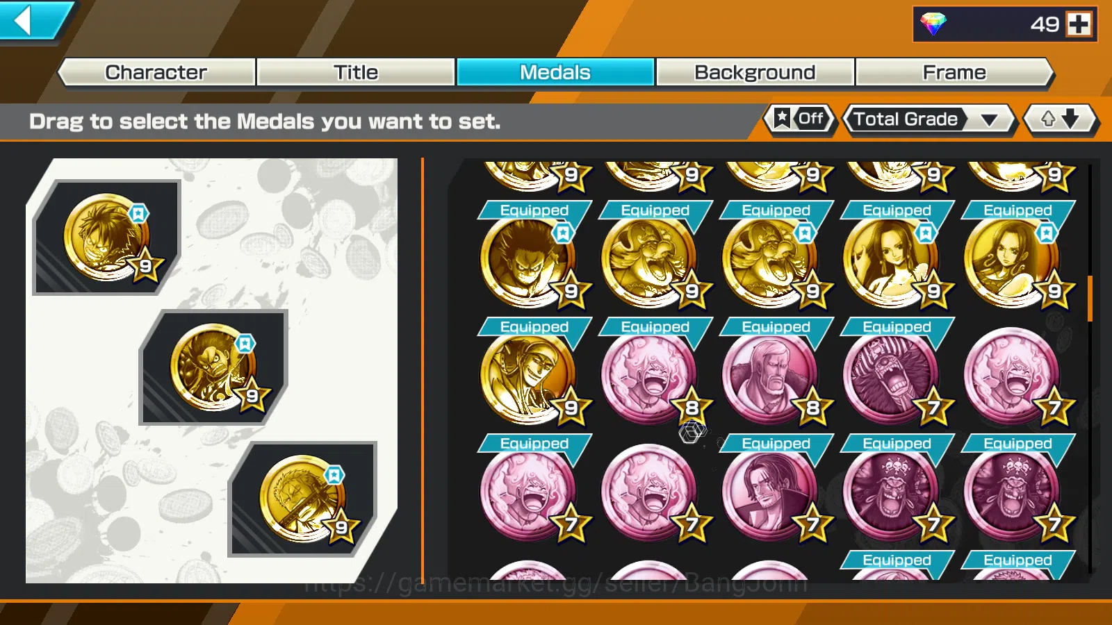 One Piece Bounty Rush Accounts Global | 8EX | 2 MAX |DO Kuri Kozuki Oden,LH Grap  image 6