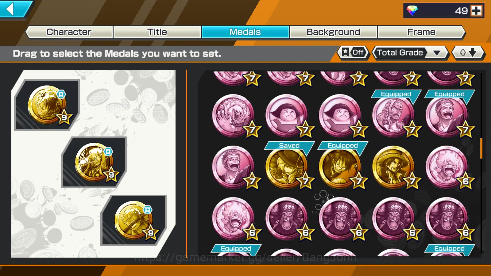 One Piece Bounty Rush Accounts Global | 8EX | 2 MAX |DO Kuri Kozuki Oden,LH Grap  image 7