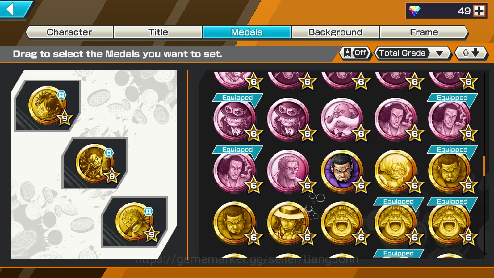 One Piece Bounty Rush Accounts Global | 8EX | 2 MAX |DO Kuri Kozuki Oden,LH Grap  image 8