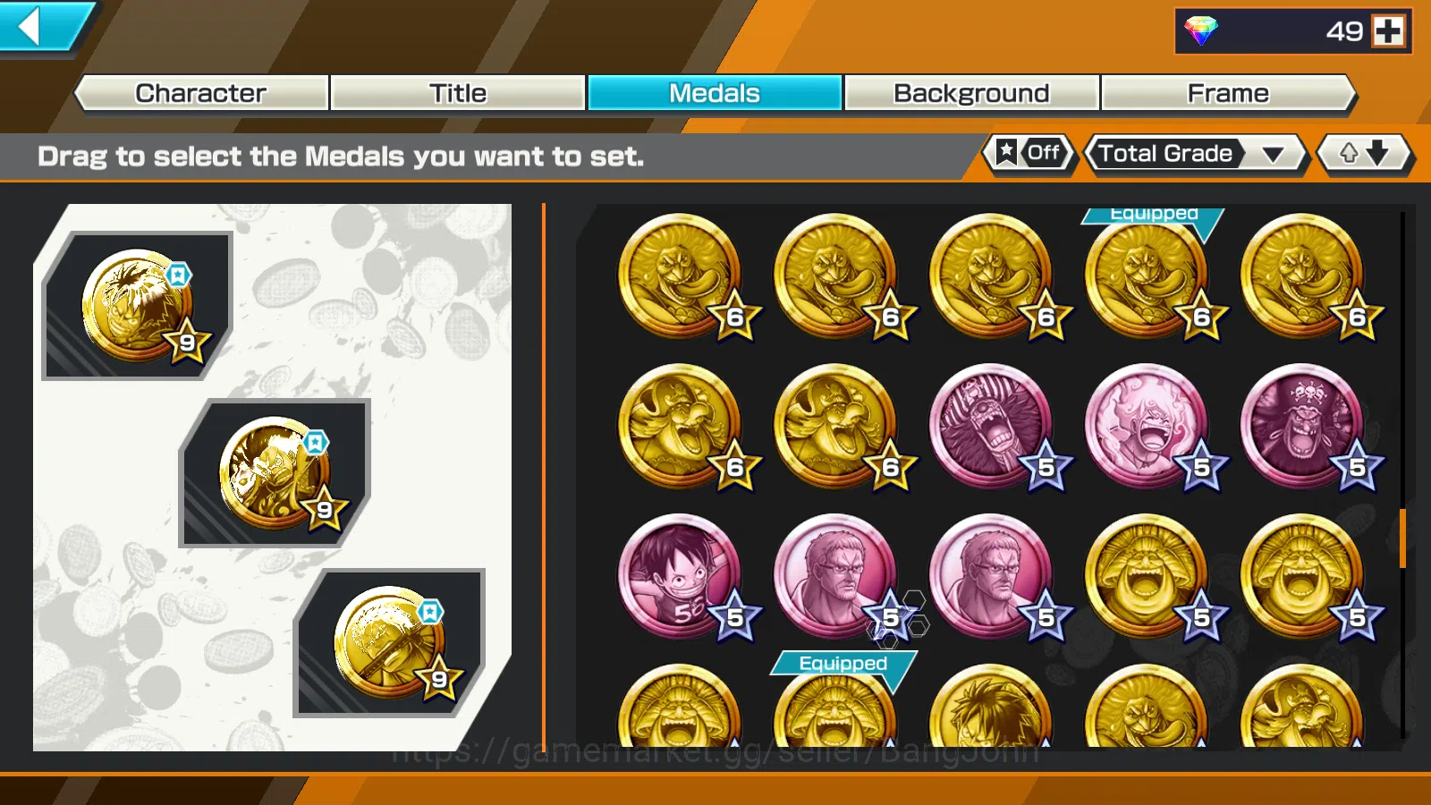 One Piece Bounty Rush Accounts Global | 8EX | 2 MAX |DO Kuri Kozuki Oden,LH Grap  image 9