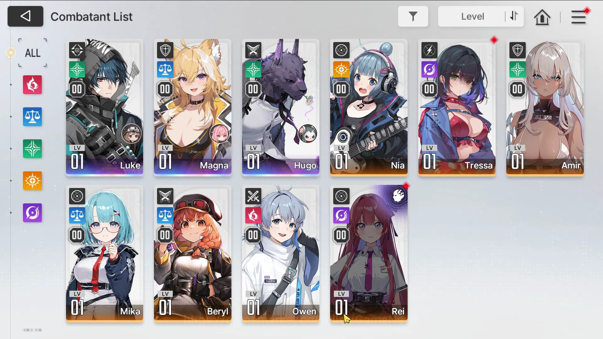 Chaos Zero Nightmare Accounts Global Verif|Lv05|Fresh Starter|3 SSR(Luke,Magna,H image 10