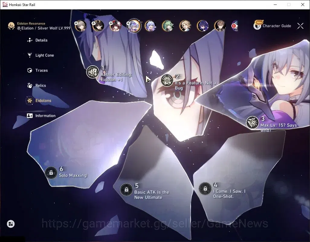 Honkai Star Rail Accounts Asia|TL 64|6 Limited|Silver Wolf 999 E3+Sign,Spark image 5