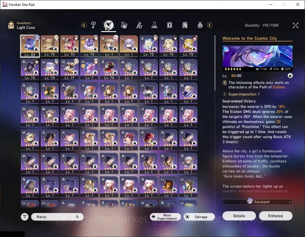 Honkai Star Rail Accounts Asia|TL 64|6 Limited|Silver Wolf 999 E3+Sign,Spark image 6