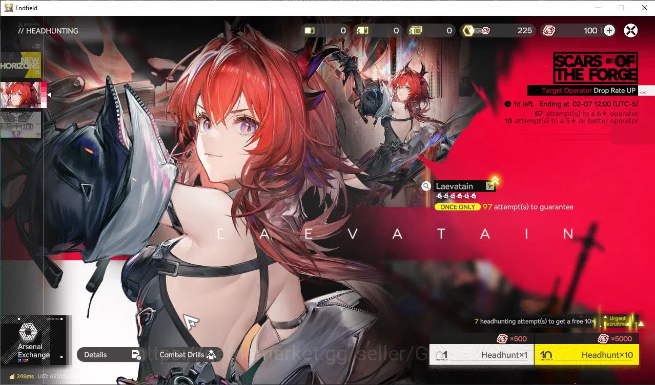 Arknights: Endfield Accounts NA/EU Lv2|2SSR(Ardelia,Last Rite)+6SR Operators|2 12